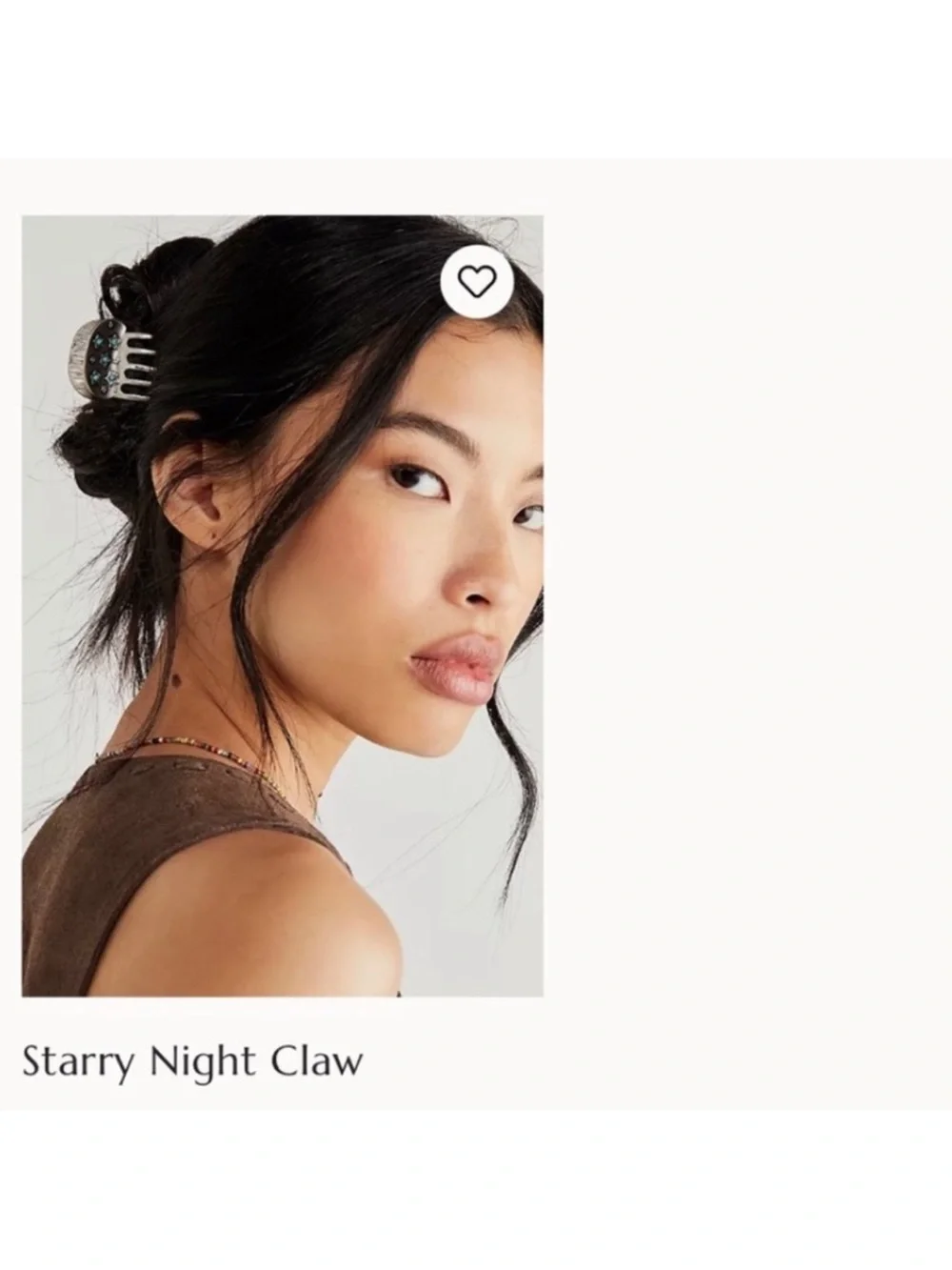 Free People Silver Hair glow with Turquoise Star Accents
